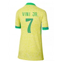 Zenski Nogometni Dres Brazil Vinicius Junior #7 Domaci Copa America 2024 Kratak Rukav